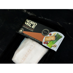 Frozen Black Cod(Угольная рыба филе кусок на коже, NORD MILE
