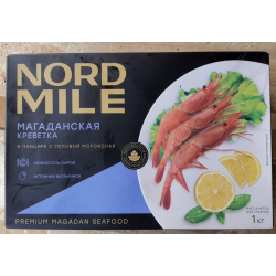 Креветка северная сырая, н/р, NORD MILE